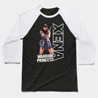 Xena With Sword Baseball T-Shirt